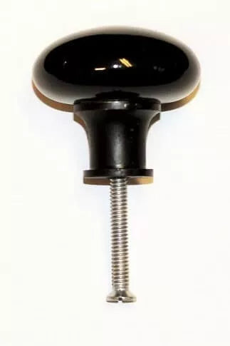 Black Porcelain cabinet knob