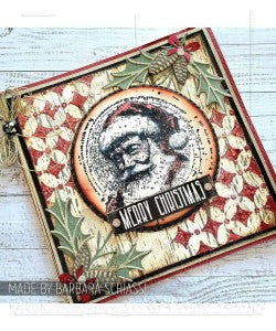 Tim Holtz Cling Mount Stamp: Festive Schematic CMS502