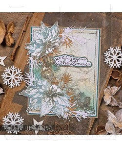 Tim Holtz Cling Mount Stamp: Holiday Botanical CMS503