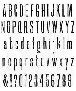 TALL TEXT Tim Holtz Cling Mount Stamps CMS166