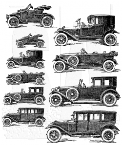 VINTAGE CAR Tim Holtz Cling Mount Stamps CMS265