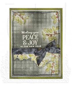 Winter Watercolor Tim Holtz Cling Mount Stamps: cms354