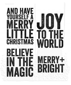 Bold Tiding 2 Tim Holtz Cling Mount Stamps: cms419