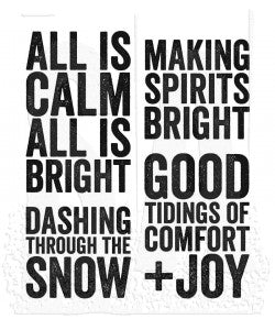 Bold Tiding 4 Tim Holtz Cling Mount Stamps: cms421