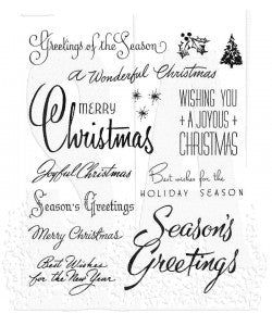 Tim Holtz Cling Stamps 7"X8.5"---CHRISTMASTIME 3 CMS427