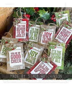 Bold Tiding Mini Tim Holtz Cling Mount Stamps: cms440