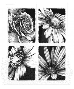 Tim Holtz Cling Mount Stamps: Bold Botanicals