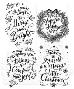 Doodle Greetings #1 Tim Holtz Cling Mount Stamps: cms285