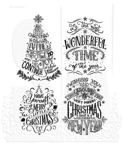 Doodle Greetings #2 Tim Holtz Cling Mount Stamps: cms286