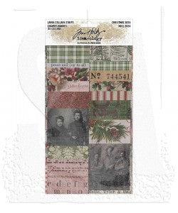 Tim Holtz Idea-ology: Collage Strips, Large, Christmas TH94410