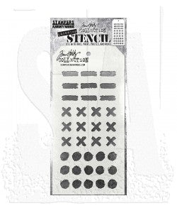 Tim Holtz Layering Stencil: Markings ths 160