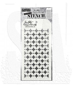 Tim Holtz Layered Stencil 4.125"X8.5" -RETRO DIAMOND THS192