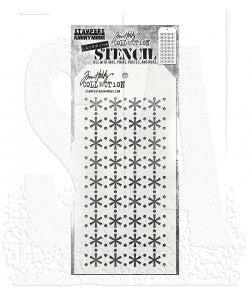 Tim Holtz Layered Stencil 4.125"X8.5" -Retro Snowflake THS190