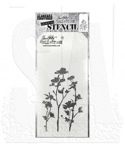 Tim Holtz Layering Stencil: Wildflower ths035