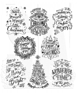 Mini Doodle Greetings Tim Holtz Cling Mount Stamps: cms287