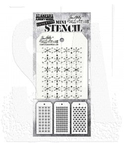 Tim Holtz Mini Layering Stencil Set #63   THMST063