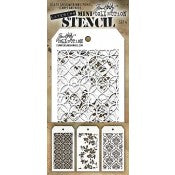 Tim Holtz Mini Layering Stencil Set #4  THMST004
