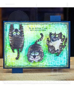 SNARKY CAT Tim Holtz Cling Mount Stamps CMS392