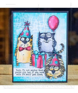 SNARKY CAT Tim Holtz Cling Mount Stamps CMS392