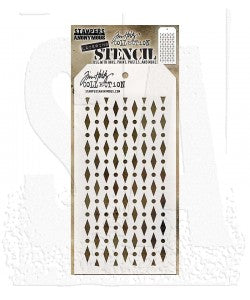 Tim Holtz Layering Stencil: Diamond Dot ths133