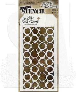 Tim Holtz Layered Stencil 4.125"X8.5" -Ringer