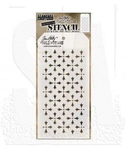 Tim Holtz Layering Stencil: Crossed ths090