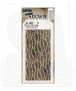 TH:STENCIL FEATHER THS079