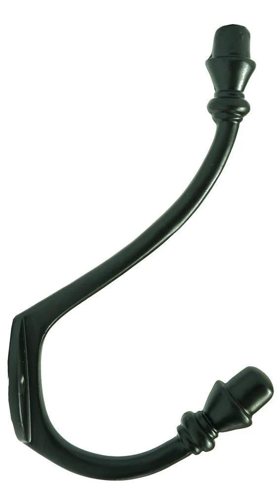 #129 Skinny Double Hook Black