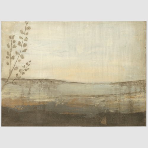 Modern Sunset Landscape Oil Painting Tissue Paper