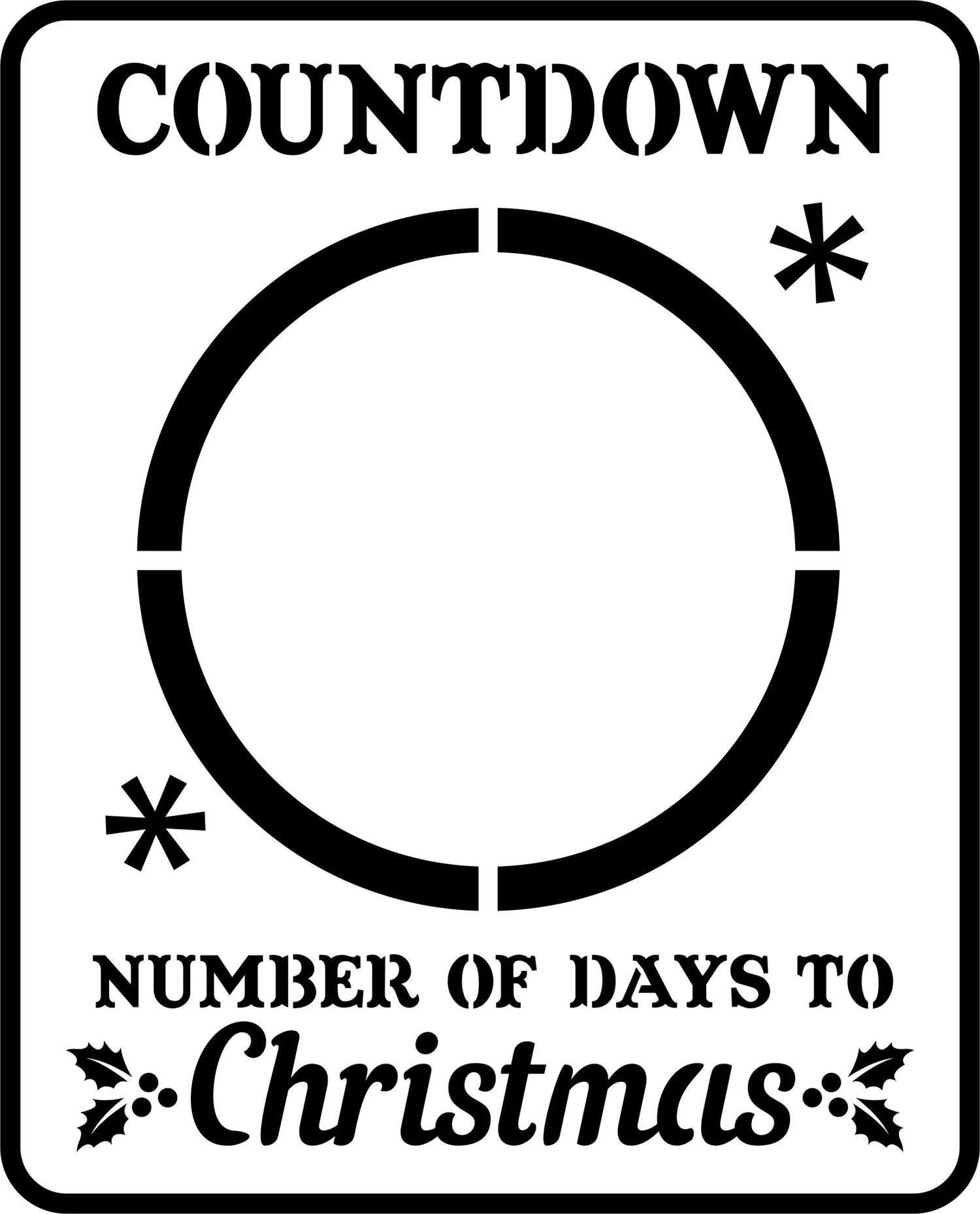 STENCIL-JRV-CHRISTMAS COUNTDOWN