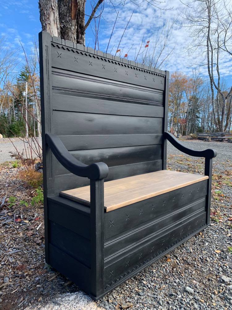 Headboard Bench with Storage-SOLD