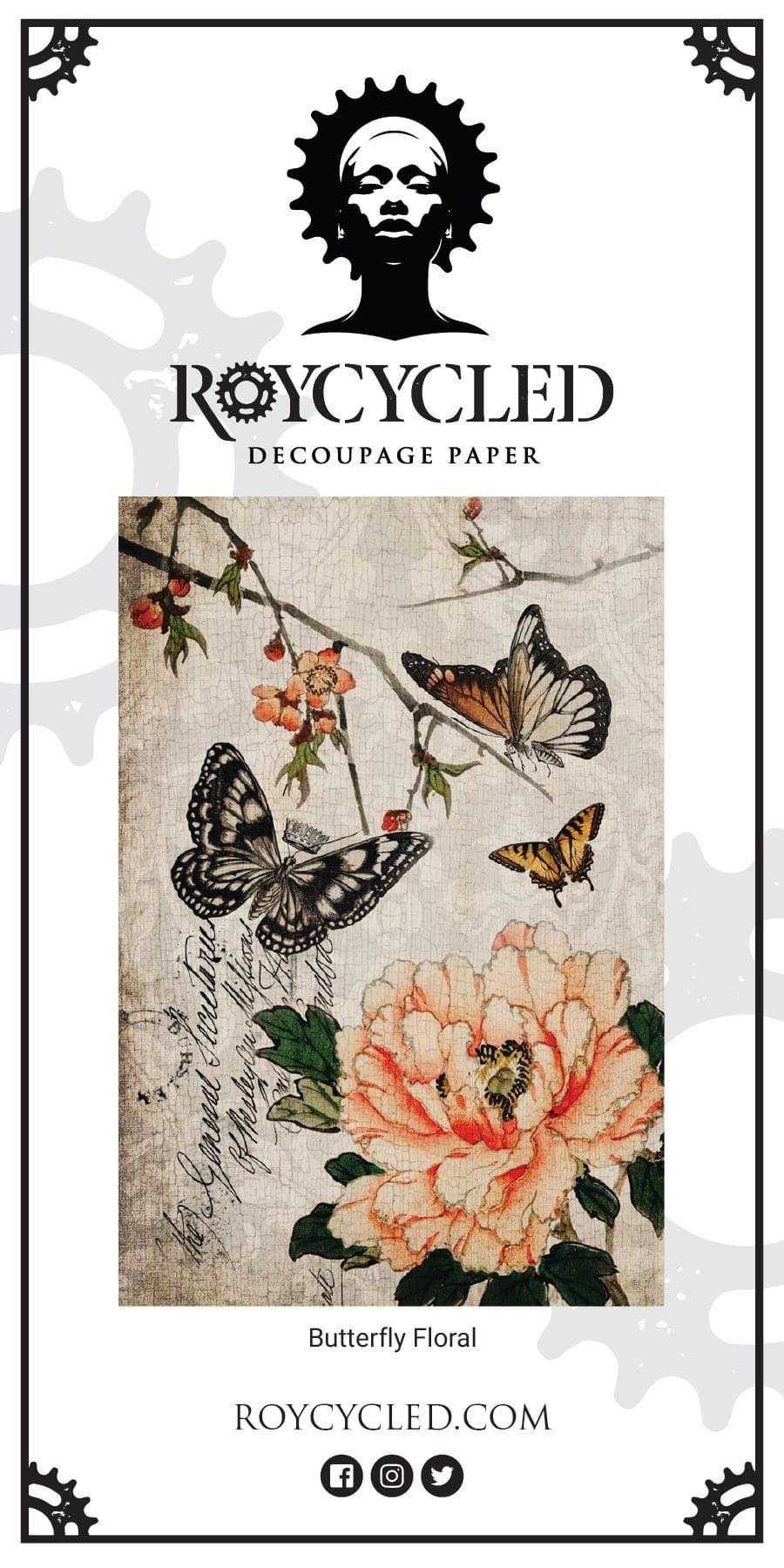 Roycycled - Butterfly Floral