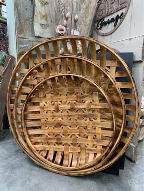 TOBACCO BASKETS - ROUND--LARGE STYLES - PICK UP ONLY