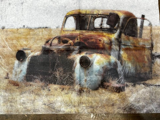 VINTAGE TRUCK TURQUOISE