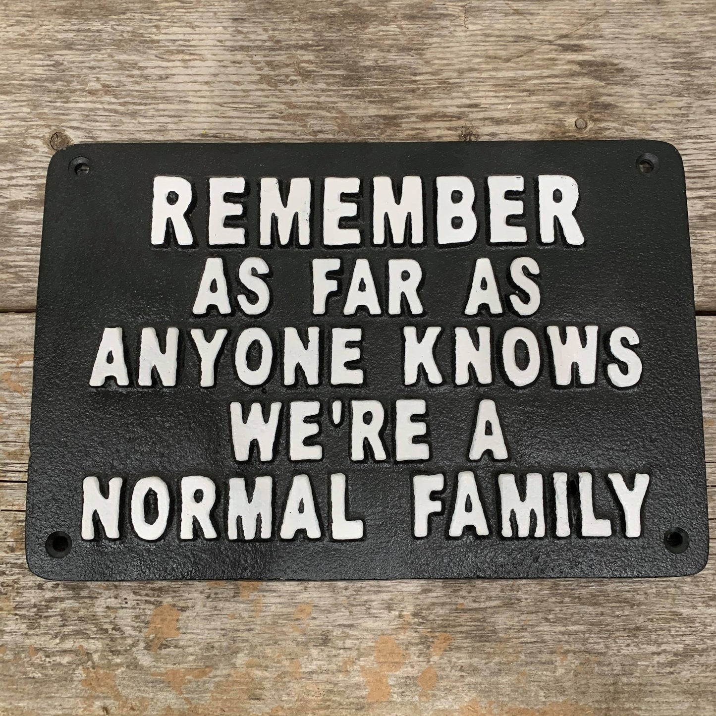 SIGN IRON NORMAL FAMILY