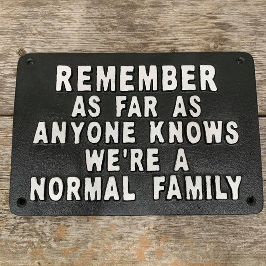 SIGN IRON NORMAL FAMILY