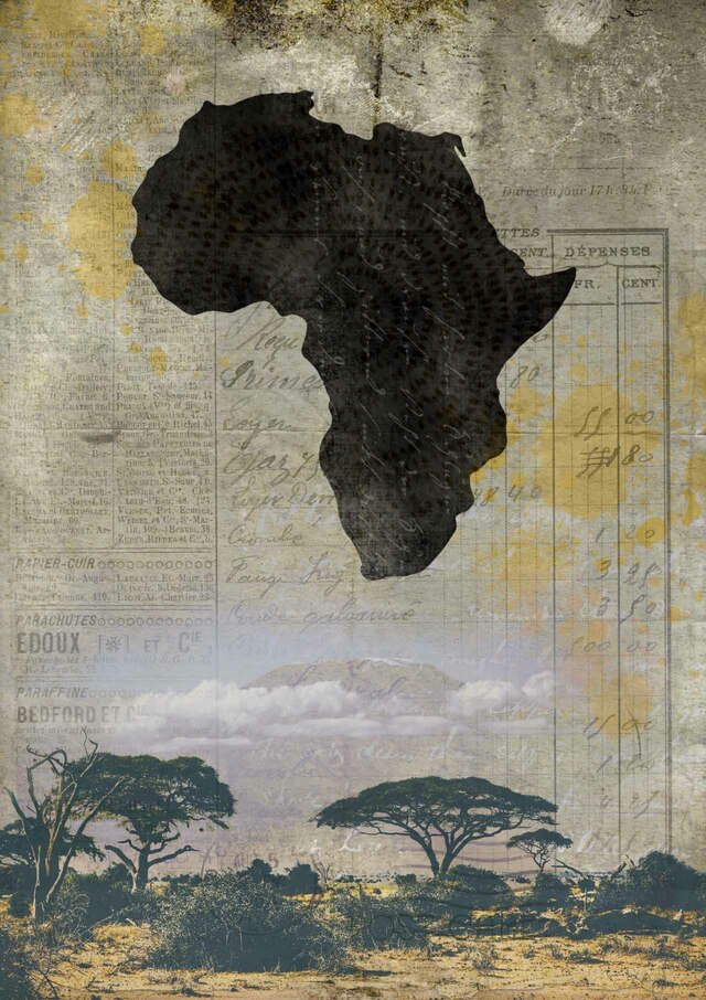 DECOUPAGE QUEEN-AFRICAN JOURNEY A4 8.3"X11.7"