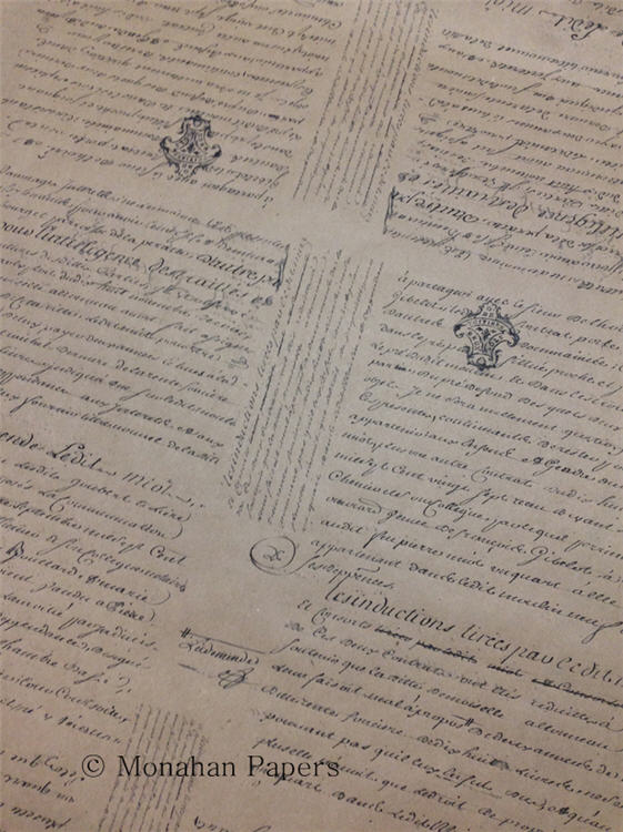 Monahan Papers FRENCH SCRIPT --note..paper is WHITE – Re.defined For You