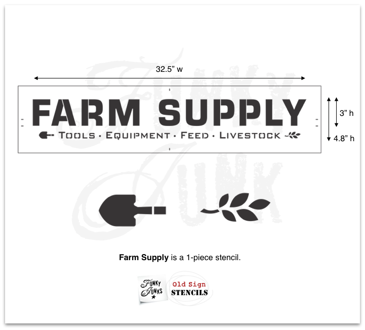 FJ61 FARM SUPPLY- STENCIL RENTAL ONLY-READ DETAILS BELOW