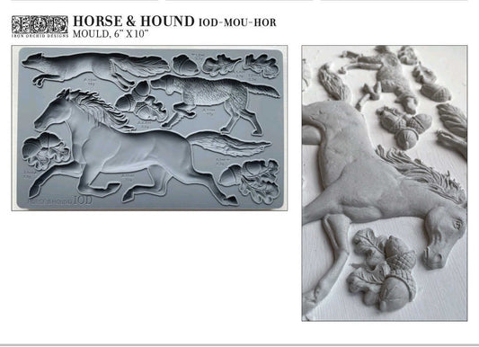 HORSE & HOUND  IOD MOULD (6″X10″)