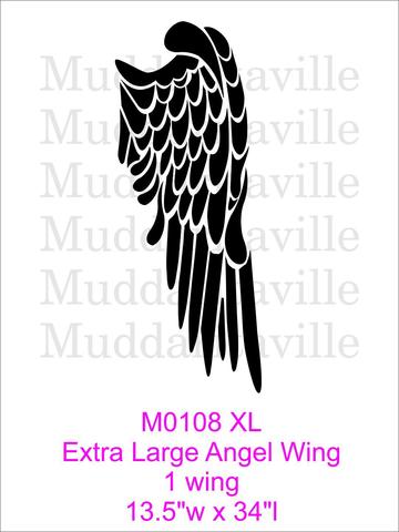 M0108 Angel Wing- STENCIL RENTAL ONLY-READ DETAILS BELOW