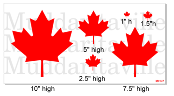 M0147 Maple Leafs various sizes- RENTAL ONLY-READ DETAILS BELOW