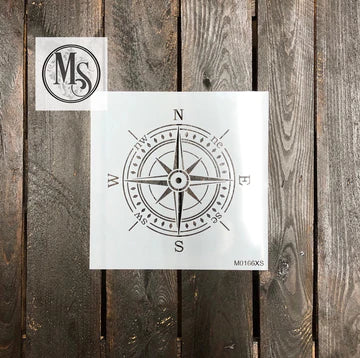 M0166 - DETAILED COMPASS ROSE - 3 SIZES--STENCIL -RENTAL ONLY-READ DETAILS BELOW