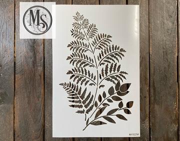 M0322 Botanical Print- STENCIL RENTAL ONLY-READ DETAILS BELOW