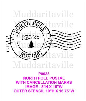 CHRISTMAS P0033 POST MARK -STENCIL RENTAL ONLY-READ DETAILS BELOW