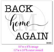S0308 Back Home Again-STENCIL RENTAL ONLY-READ DETAILS BELOW
