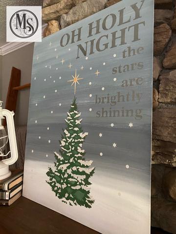 CHRISTMAS S0758 Layered Tree Design - available in 2 size options STENCIL RENTAL ONLY-READ DETAILS BELOW