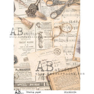 AB Studios Vellum Paper 0079 Antique Paper A4-8"x11"