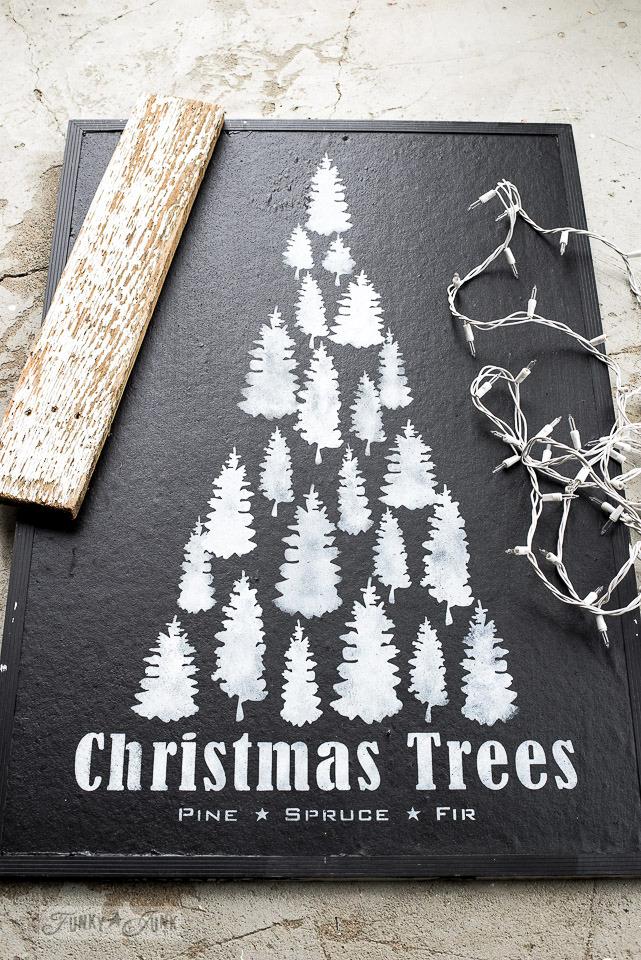 CHRISTMAS FJ44 CHRISTMAS TREES  STENCIL RENTAL ONLY-READ DETAILS BELOW