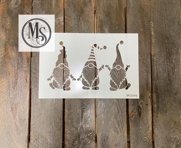 CHRISTMAS M0299 Gnomes-STENCIL RENTAL ONLY-READ DETAILS BELOW